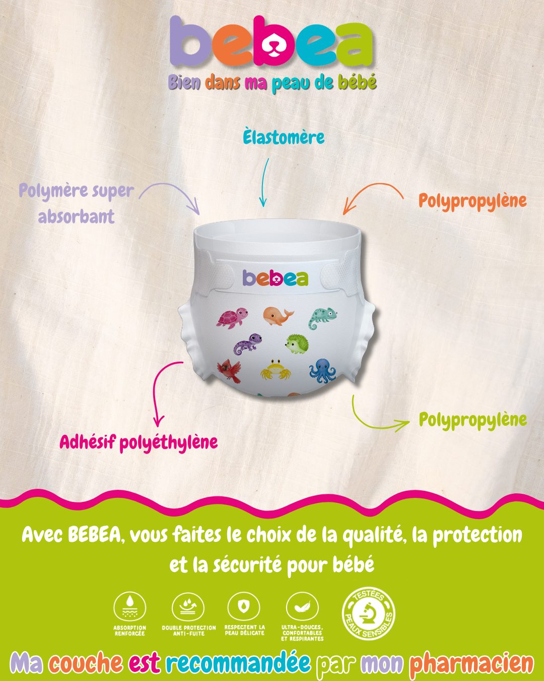 Composition d'une couche Bebea